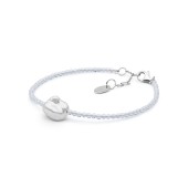 Bratara cu perla naturala si pietre cu argint DiAmanti 242-06B-G